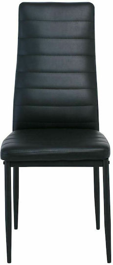 Jetta Stühle Speisesaal Black 6Stück 40x50x95cm