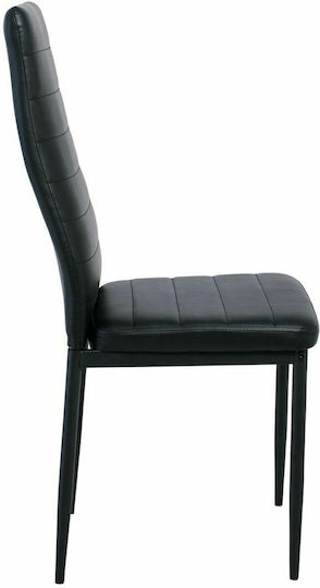 Jetta Stühle Speisesaal Black 6Stück 40x50x95cm