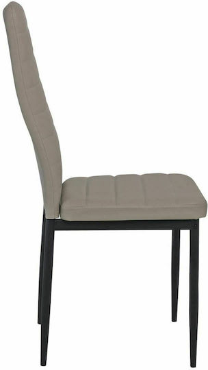 Jetta Stühle Speisesaal Black / Cappuccino 6Stück 40x50x95cm