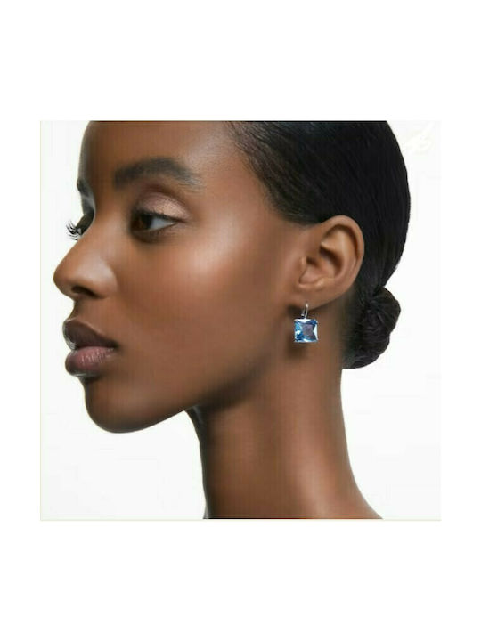 Swarovski Women's Pendants Earrings for Ears Millenia Square Cut with Stone