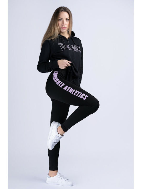 Clashmore Schulung Frauen Lang Leggings Hochgeschnitten Schwarz