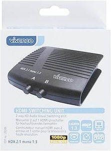 Vivanco Manual 2 to 1 HDMI Switch 25349