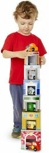 Melissa & Doug Όχημα Nesting & Sorting Κτίρια και Οχήματα για 24+ Μηνών