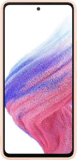 Samsung Back Cover Σιλικόνης Peach (Galaxy A53)