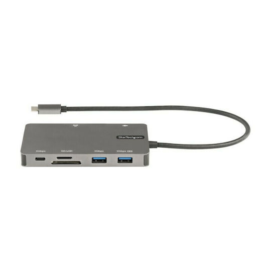 StarTech DKT30CHVSDPD USB-C Docking Station with HDMI 4K PD Ethernet Gray