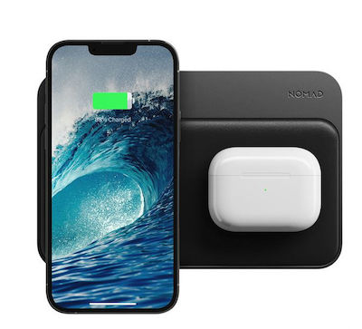 Nomad Wireless Charger (Qi Pad) with USB-A Port and USB-C Port 10W Power Delivery Black (NM01892885)