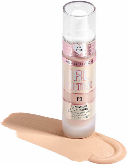 Revolution Beauty Filter Longwear Various Shades Liquid Make Up F3 23ml
