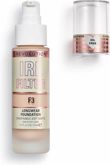 Revolution Beauty Filter Longwear Various Shades Liquid Make Up F3 23ml