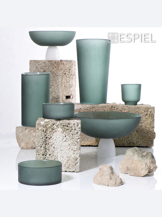 Espiel Caprice Bol Decorativ Sticlă Cypress 15x15cm 1buc Espiel Caprice Bol Decorativ Sticlă Cypress 15x15cm 1buc