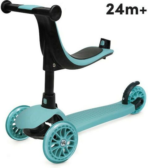 Shoko Kids Scooter Prime 3 in 1 3-Wheel with Seat for 12 Months Light Blue
