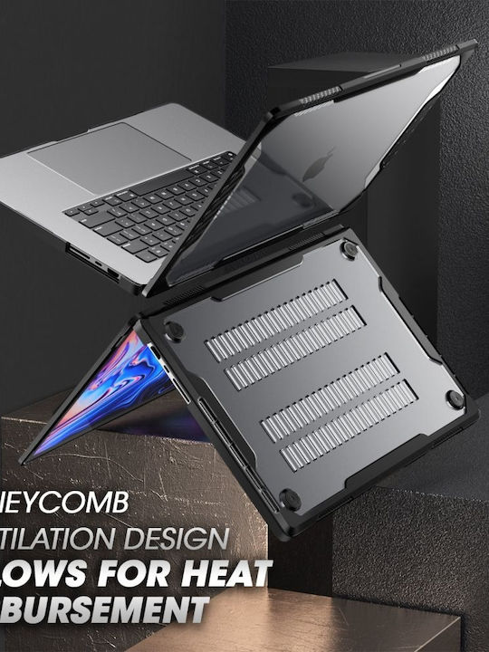 Husă Supcase Unicorn Beetle Pro Apple Macbook Pro 16" M4 M3 M2 M1 Pro Max 2024 2023 2021 A3403 A3186 A2991 A2780 A2485 Transparentă Neagră
