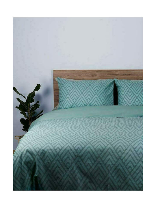 Sunshine 2036 Pillowcase Set with Envelope Cover Aqua 50x70cm.