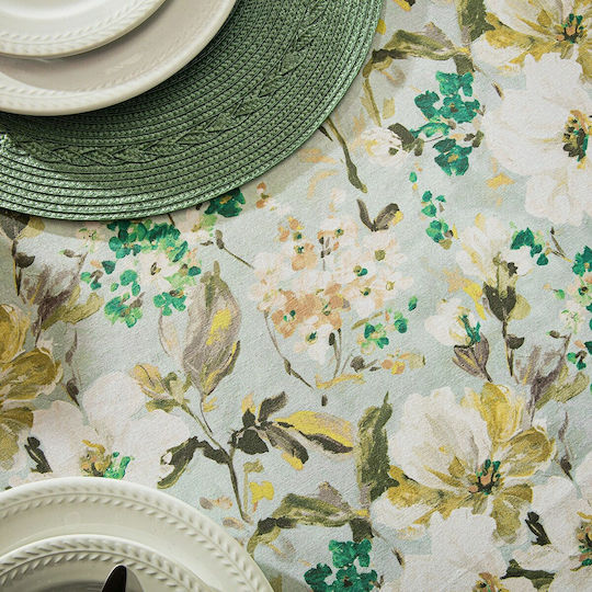Gofis Home Τραπεζομάντηλο Βαμβακερό Rural Spring 588 Πράσινο 150x220εκ.