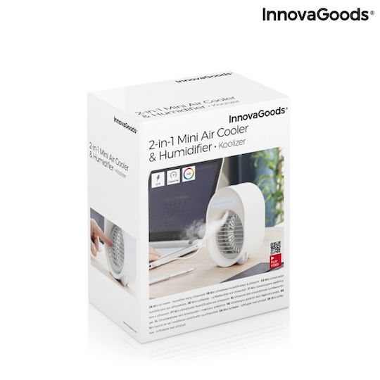 InnovaGoods Koolizer Ανεμιστηράκι USB / Ρεύματος Λευκό