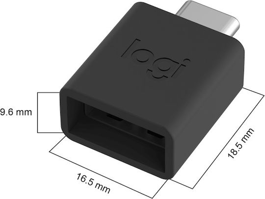 Logitech MSFT Teams Zone Wireless Plus Over Ear Multimedia Ακουστικά με μικροφωνο και σύνδεση Bluetooth / USB-A / USB-C