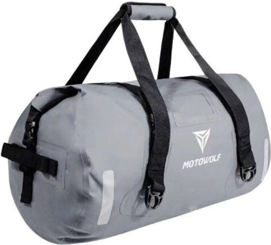 Motowolf B66l-bk Waterproof Motorcycle Tail Bag 66lt Gray