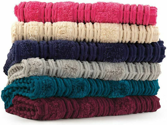Nef-Nef Homeware Rutschfest Badematte Synthetisch,Polyester/Cotton/Leather Rechteckig Life 027023 514 Linen 60x90cm