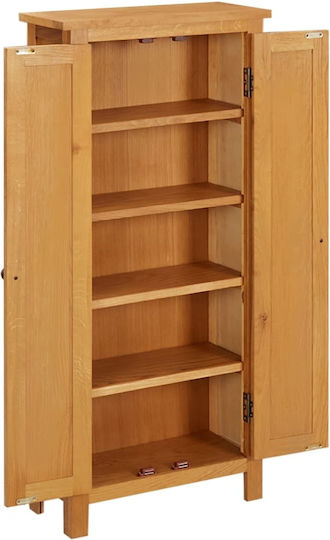 Δίφυλλη Ντουλάπα Ξύλο Δρυός 50x25x110cm