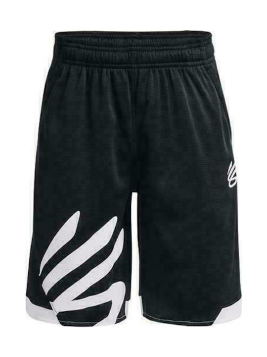 Under Armour Детски шорт/бермуда Спортен Текстил Curry Splash Черен