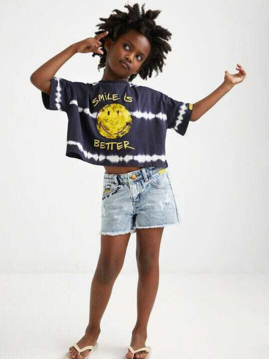 Kids' Shorts/Bermudas Denim Smiley Blue