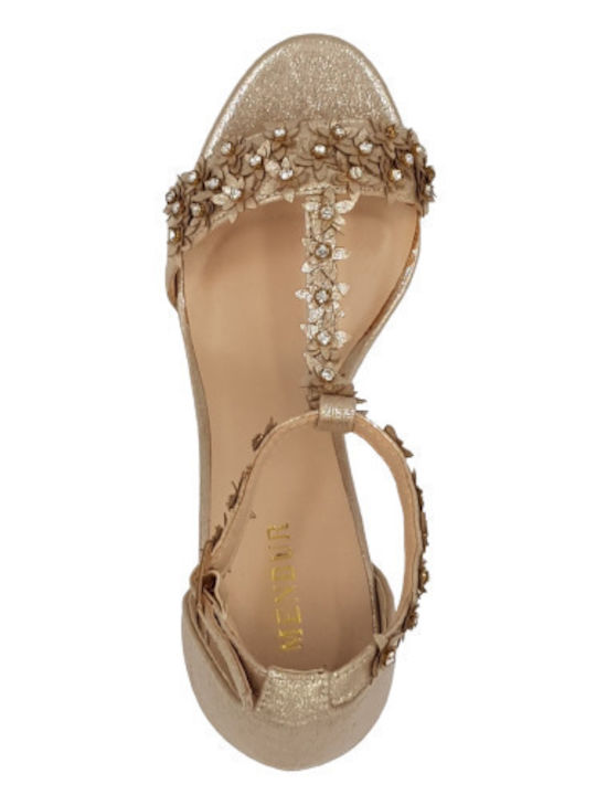 Leather Sandals Gold