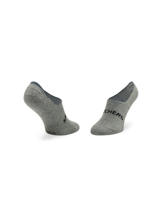 Skechers Solid Color Socks Light Grey Melange 2Pack