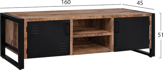 Έπιπλο TV Επιδαπέδιο Ξύλο Μάνγκο 160x45x51εκ. Έπιπλο TV Επιδαπέδιο Ξύλο Μάνγκο 160x45x51εκ.