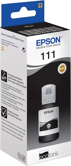 Epson 111 Γνήσιο Μελάνι Εκτυπωτή InkJet Μαύρο (C13T03M140)