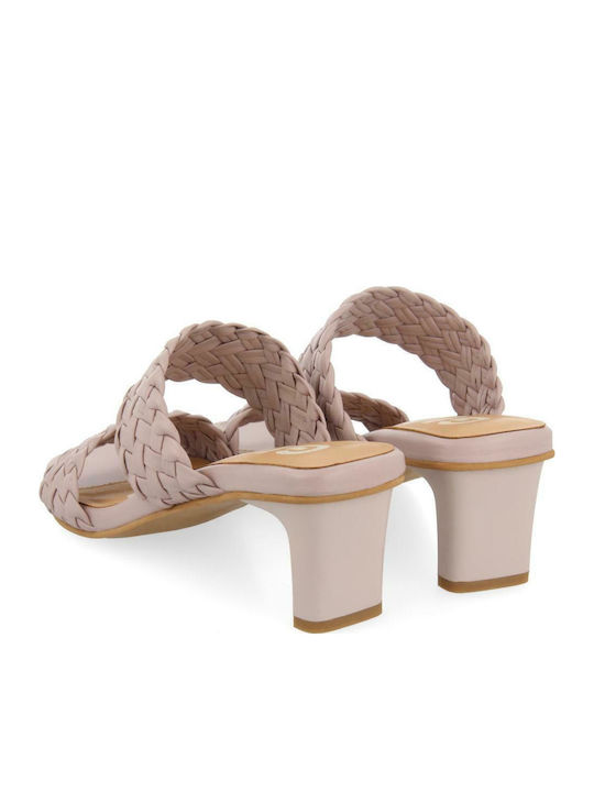 Leather Sandals Pink