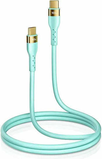 Joyroom S-1250N18 USB 2.0 Cable USB-C Male - USB-C 100W PD Green 1.2m