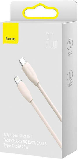 Baseus Jelly Liquid Silica Gel USB-C to Lightning Cable 20W Ροζ 2m (CAGD020104)