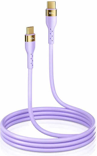 Joyroom S-2050N18 USB 2.0 Cable USB-C Male - USB-C 100W PD Purple 2m