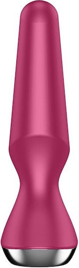 Satisfyer Plug-ilicious 2 Play Vibrator Πρωκτική Σφήνα με Δυνατότητα Ασύρματης Λειτουργίας και Δόνηση Berry