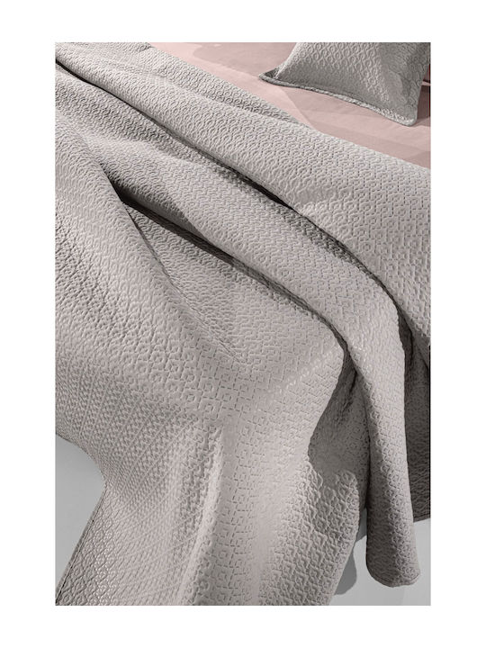 Guy Laroche Divine Set Coverlet Single Microfiber Taupe 160x240cm 2pcs