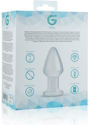 Gildo No.25 Πρωκτική Σφήνα Διάφανη 9.5cm