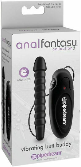 Pipedream Anal Fantasy Collection Vibrating Butt Buddy Πρωκτικός Δονητής Μαύρος 12.70cm