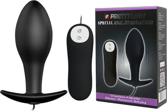 Pretty Love Anal Stimulation Plug Анална тапа Black 15.4см