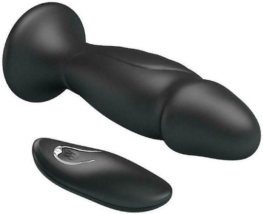 Mr. Play Phallic Dop Anal cu Funcție Wireless și Vibrație Black 13cm