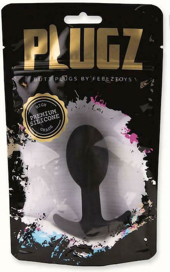 Feelztoys PLUGZ BUTT PLUG No 3 Πρωκτική Σφήνα Black 9cm