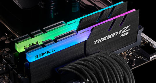 G.Skill Trident Z RGB DDR4 32GB RAM με 2x16GB Modules και Ταχύτητα 4000 για Desktop