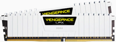 Corsair Vengeance LPX White 32ГБ DDR4 RAM с 2 модула (2x16GB) и Скорост 3200 за Настолен компютър