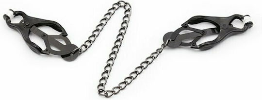 Dream Love OhMama! Dark Chain Japanese Nipple Clamps Nipple Clamps in Gray Color