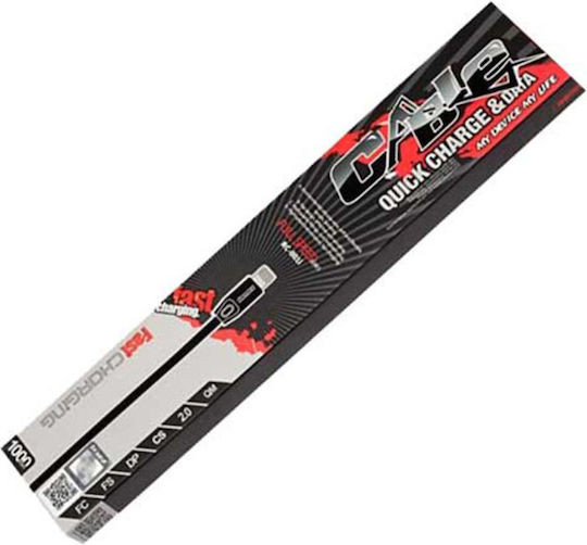 Remax Full Speed RC-001i Flach USB-A zu Lightning Kabel Weiß 1m