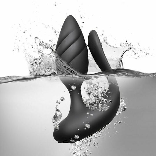 Rocks Off Cocktail Anal Plug mit kabelloser Funktion und Vibration Schwarz 6.65cm