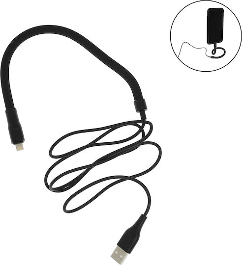 XO NB195 USB-A to Lightning Cable Black 1.2m (16.005.0172)