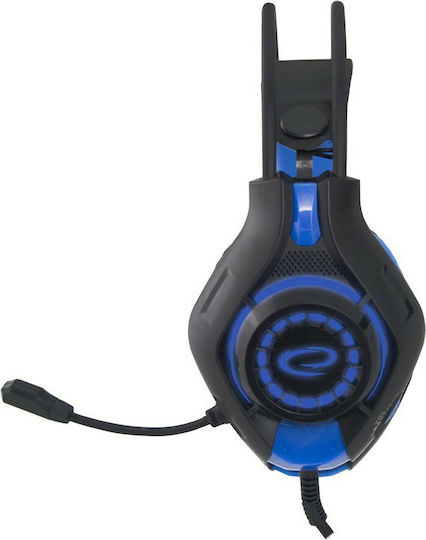 Esperanza Deathstrike Over Ear Gaming Headset με σύνδεση 3.5mm Μπλε