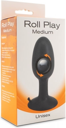 Seven Creations Roll Play Anal Plug Medium Anal Plug Medium Black 10cm