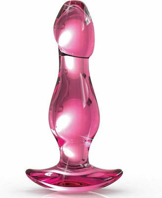 Pipedream Icicles No 73 Hand Blown Glass Massager Dop Anal Pink 10.8cm PD2873-00