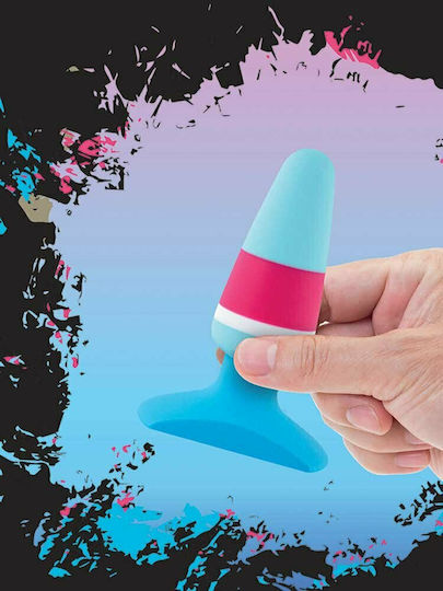 Feelztoys Butt Plug Colors No.1 Анална тапа Blue / Pink 9см