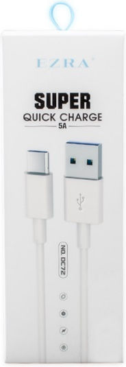 Ezra DC72 Regular USB 2.0 spre micro USB Cablu Alb 1m 1buc